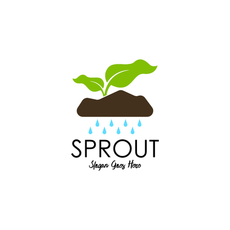 Sprout logo template vectorのイラスト素材