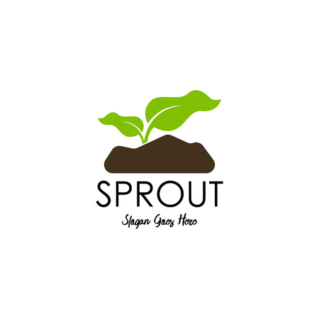 Sprout logo template vectorのイラスト素材