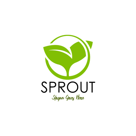 Sprout logo template vectorのイラスト素材