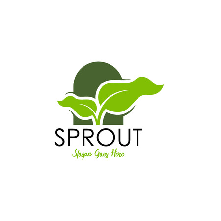 Sprout logo template vectorのイラスト素材
