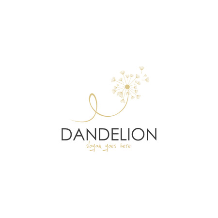 Dandelion logo template vectorのイラスト素材