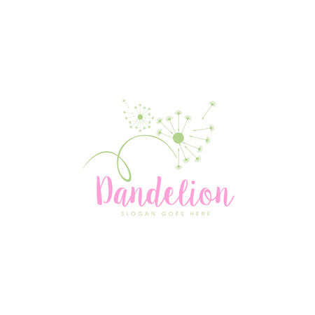 Dandelion logo template vectorのイラスト素材