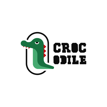 Crocodile logo template vectorのイラスト素材