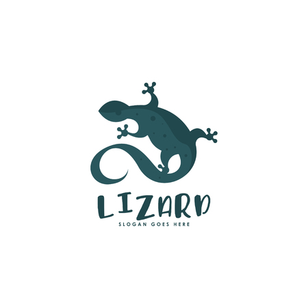 Lizard logo template vectorのイラスト素材