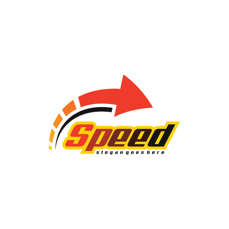 Speed logo template vectorのイラスト素材