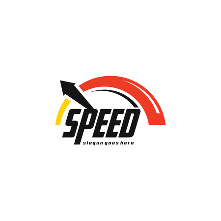 Speed logo template vectorのイラスト素材