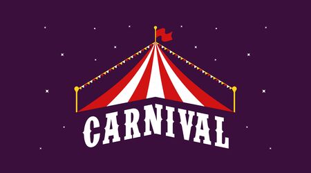 Carnival party background illustration vector with flat colorsのイラスト素材