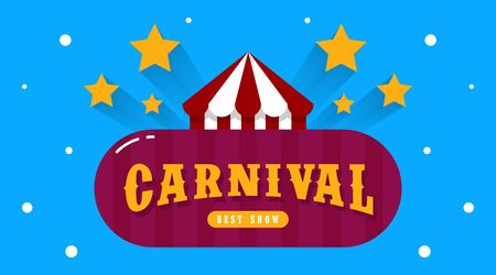 Carnival party background illustration vector with flat colorsのイラスト素材