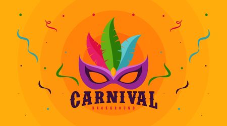 Carnival party background illustration vector with flat colorsのイラスト素材