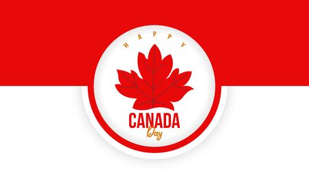 Happy canada day background illustration vector. Unique canada day background vectorのイラスト素材