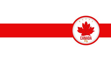 Happy canada day background illustration vector. Unique canada day background vectorのイラスト素材