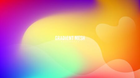 Colorful gradient background template with mesh tool technique illustrationのイラスト素材