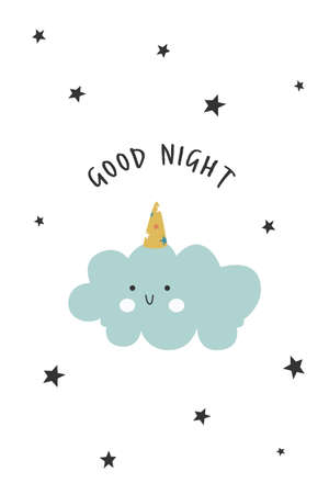 Cute scandinavian rainbow. Printable scandinavian rainbow banner and posterのイラスト素材