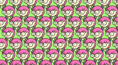 People seamless pattern background vectorのイラスト素材