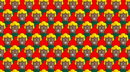 People seamless pattern background vectorのイラスト素材