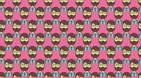 People seamless pattern background vectorのイラスト素材