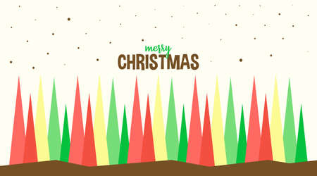 Scandinavian Merry Christmas Background Vector Illustration.のイラスト素材