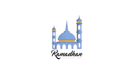 Ramadhan Logo Concept Vector. Ramadhan Identity Logo Template.のイラスト素材