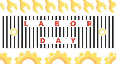 Happy international labor day background illustration vector.のイラスト素材