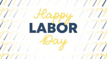Happy international labor day background illustration vector.のイラスト素材
