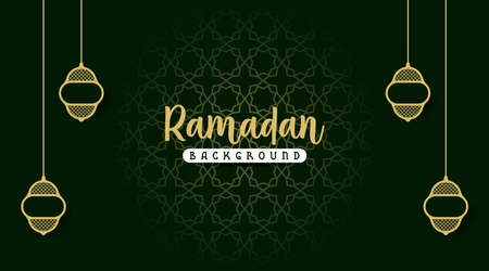 Ramadan background illustration. Islamic background illustration.のイラスト素材