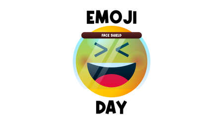 Happy Emoji Day Background Illustration.のイラスト素材