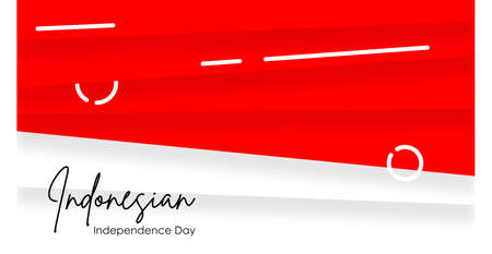 Indonesian independence day background illustration vectorのイラスト素材