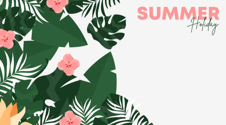 Summer day background illustration vector art
