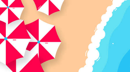 Summer day background illustration vector artのイラスト素材