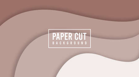 Colorful paper cut background illustration vectorのイラスト素材