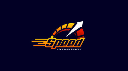 Speed Logo Template Vector. Logo Concept of Speed