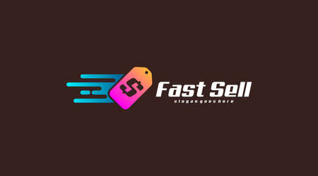 Speed Logo Template Vector. Logo Concept of Speedのイラスト素材
