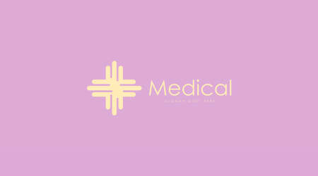 Simple Medical Logo Design Concept Vector. Health Logo Templateのイラスト素材