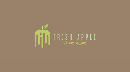 Apple Fruit Logo Design Concept Vector. Fruit Logo Template Vectorのイラスト素材