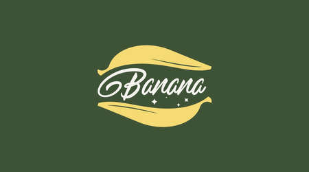Banana Logo Design Concept Vector. Fruit Logo Template Vectorのイラスト素材
