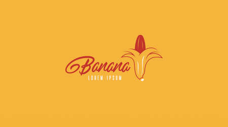 Banana Logo Design Concept Vector. Fruit Logo Template Vectorのイラスト素材