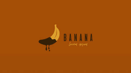 Banana Logo Design Concept Vector. Fruit Logo Template Vectorのイラスト素材