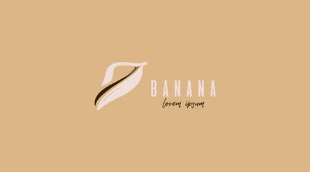 Banana Logo Design Concept Vector. Fruit Logo Template Vectorのイラスト素材