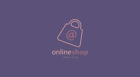 Online Shop Design Concept Template for Digital Business Vector. E-Commerce  Design Templateのイラスト素材