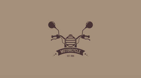 Retro Motorcycle Design Concept Template Vectorのイラスト素材