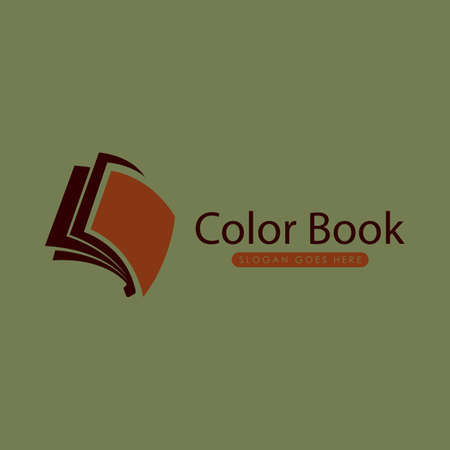 Book Logo Design Concept Vector. Book Logo Template Vectorのイラスト素材