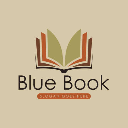 Book Logo Design Concept Vector. Book Logo Template Vectorのイラスト素材