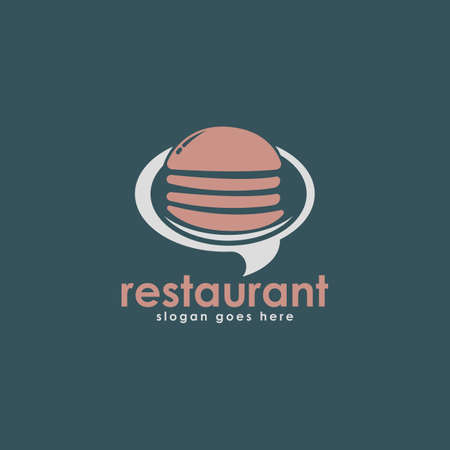 Restaurant Logo Design Concept Vector. Food Logo Design Conceptのイラスト素材