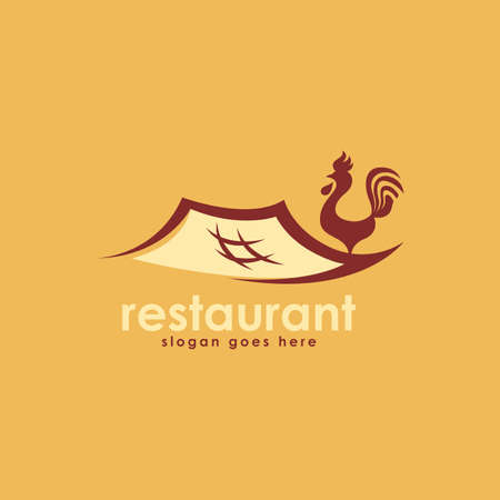 Restaurant Logo Design Concept Vector. Food Logo Design Conceptのイラスト素材