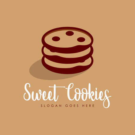 Biscuit Logo Design Concept Vector. Snack Logo Design Concept for Businessのイラスト素材