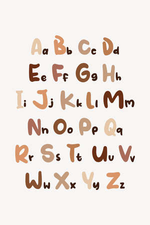 Alphabet Poster, ABC Prints, Printable Alphabet Poster Educational Wall Art Homeschool Decorationのイラスト素材