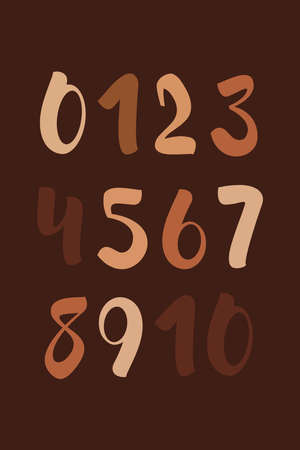Numbers Poster, 123 Prints, Printable Numbers 123 Poster Educational Wall Art Homeschool Decorationのイラスト素材