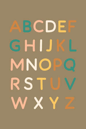 Alphabet Poster, ABC Prints, Printable Alphabet Poster Educational Wall Art Homeschool Decoration