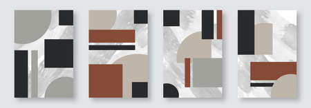 Abstract Boho Printable Wall Art, Earth Tone Wall Art, Terracotta Art Print, Modern Minimalisticのイラスト素材