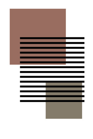 Mid Century Wall Art Decoration. Printable Modern Wall Decor. Abstract Wall Art Background Decorationのイラスト素材